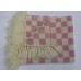 Hand woven baby blankets BBHW01 - #8 Pink 30" x 25" ( 77cm x 64cm) 